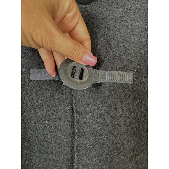 Cynthia Rowley Wool Peplum Coat Jacket Blazer Small Goth Punk Vampire Rock Hot - Picture 3 of 7